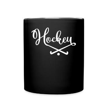 Field Hockey Hockey - Tasse einfarbig - Schwarz - Vorne