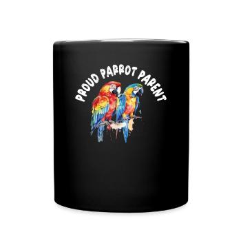 Perruche Perruche Oiseau Perruche Propriétaire - Mug uni - noir - Devant