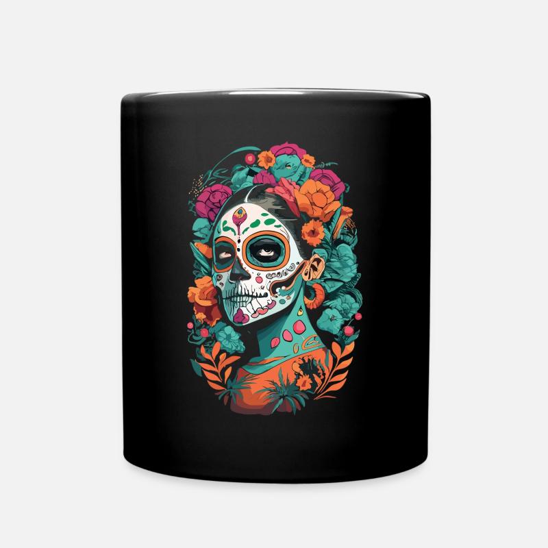 Fiesta del Día de los Muertos - La Catrina - Tasse einfarbig - Schwarz
