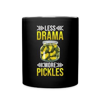 Pickles Lover Pickled Cucumber Gift - Full Colour Mug - black - Front