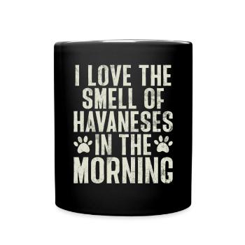 Cadeaux pour les amoureux des chiens bichons havanais - Mug uni - noir - Devant