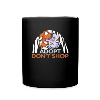 Conceptions de sauvetage de chiens pour les militants des droits des animaux - Mug uni - noir - Devant