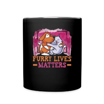 Hunderettungs Designs Für Tierrechtsaktivisten - Tasse einfarbig - Schwarz - Vorne