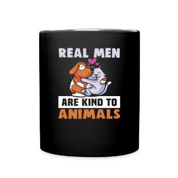 Hunderettungs Designs Für Tierrechtsaktivisten - Tasse einfarbig - Schwarz - Vorne