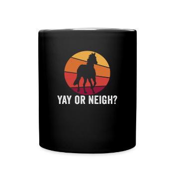 Equitation et design équestre pour les amoureux des chevaux - Mug uni - noir - Devant