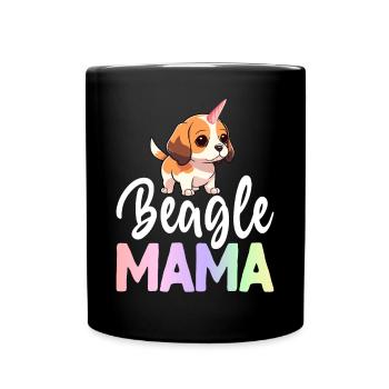 Beagle Maman Chien - Mug uni - noir - Devant