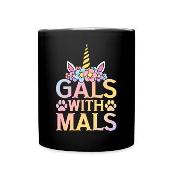 Chien Belge Malinois Girl - Mug uni - noir - Devant