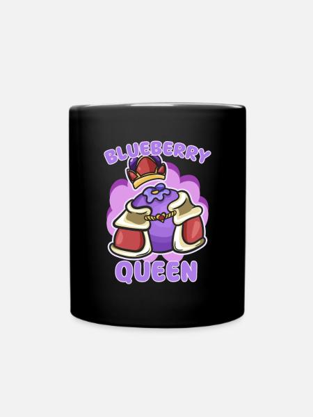 Blaubeere - Tasse einfarbig - Schwarz