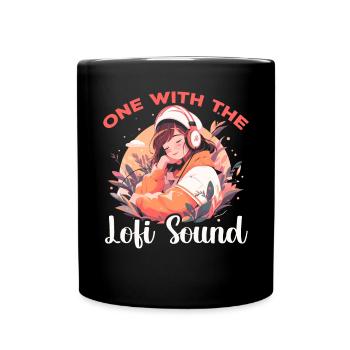 Lofi Music Lover Low Fidelity Japanische Ästhetik - Tasse einfarbig - Schwarz - Vorne