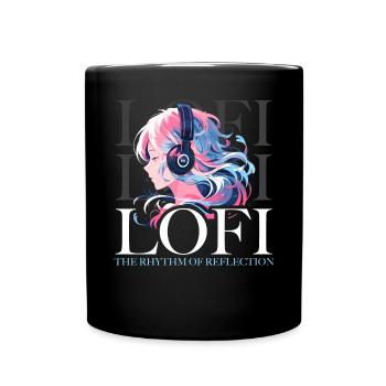 Lofi Music Lover Low Fidelity Japanische Ästhetik - Tasse einfarbig - Schwarz - Vorne