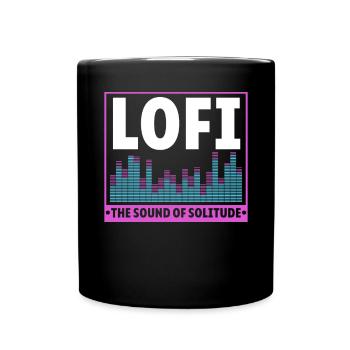 Lofi Music Lover Low Fidelity Japanische Ästhetik - Tasse einfarbig - Schwarz - Vorne