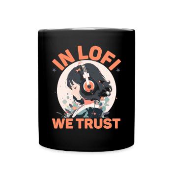 Lofi Music Lover Low Fidelity Japanische Ästhetik - Tasse einfarbig - Schwarz - Vorne