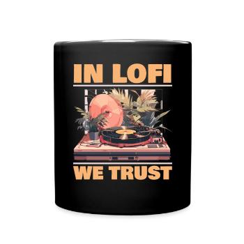 Lofi Music Lover Low Fidelity Japanische Ästhetik - Tasse einfarbig - Schwarz - Vorne