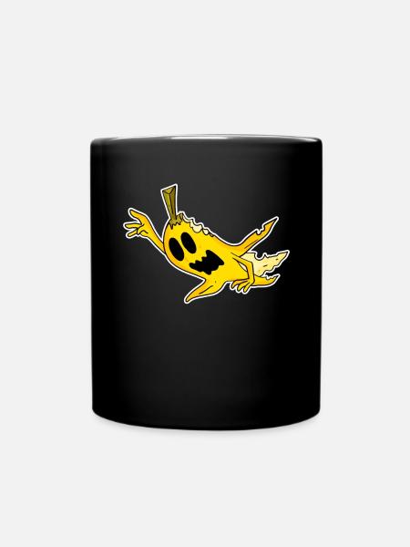Zombie Banane Horror gruselig - Tasse einfarbig - Schwarz