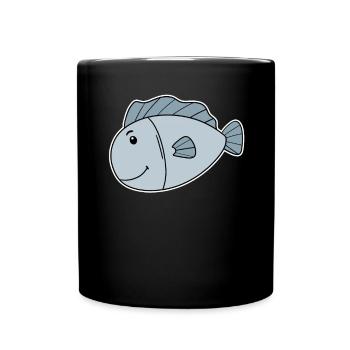 Poisson Océan Motif De Poisson - Mug uni - noir - Devant