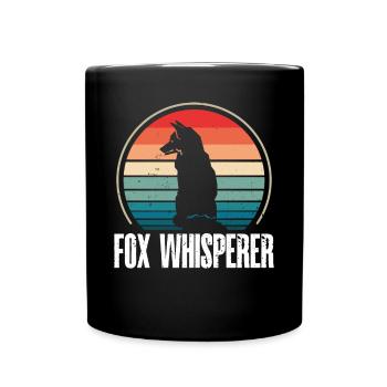 Chuchoteur de renard - Mug uni - noir - Devant