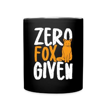 Zero fox given - Full Colour Mug - black - Front