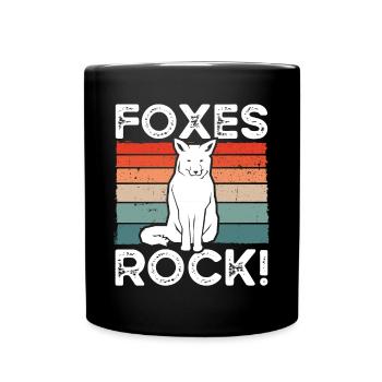 Renards Rock Rétro - Mug uni - noir - Devant