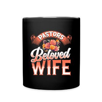 L’épouse du pasteur Jesus Christian Church appréciation - Mug uni - noir - Devant