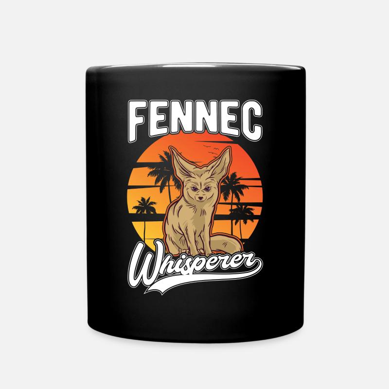 Fennek Flüsterer Fennec Wüstenfuchs - Tasse einfarbig - Schwarz