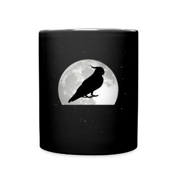 Perruche Perruche Lune Welli - Mug uni - noir - Devant