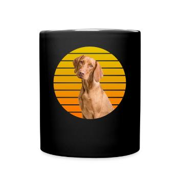 Cute Dog Heart-Melting Gift - Full Colour Mug - black - Front