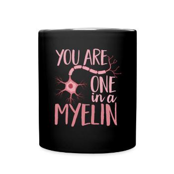 Neurology Nurse Brain Neurologist - Full Colour Mug - black - Front