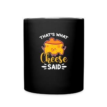 Gâteau au fromage Cheesecake Cadeau alimentaire - Mug uni - noir - Devant