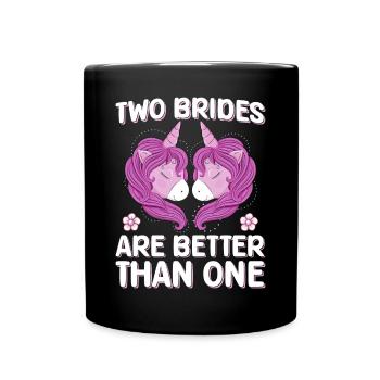 Bridal Shower Hen Party - Full Colour Mug - black - Front