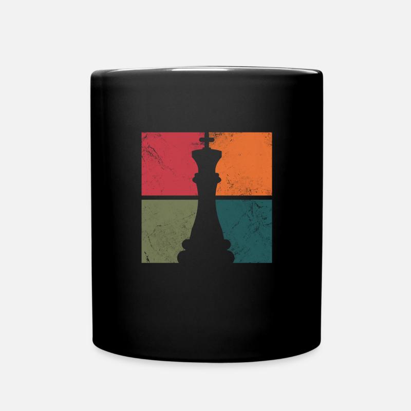 Schach - Tasse einfarbig - Schwarz
