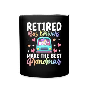 Bus Driver Grandma - Full Colour Mug - black - Front