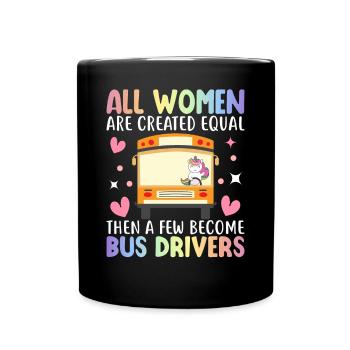Bus driver - Full Colour Mug - black - Front