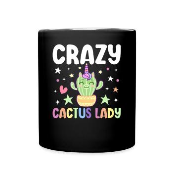 Plante succulente - Mug uni - noir - Devant