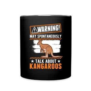Kangourou Australie Kangourou australien - Mug uni - noir - Devant