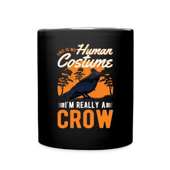 Déguisement Corbeau Corbeau Halloween - Mug uni - noir - Devant