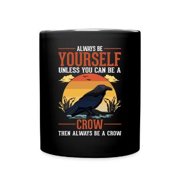 Crow, Raven, Crow, Crow Husbandry, Crow Breeder - Full Colour Mug - black - Front
