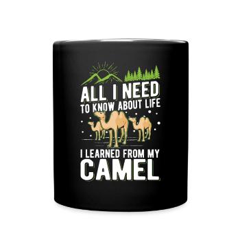 Camel Lover Egypt - Full Colour Mug - black - Front