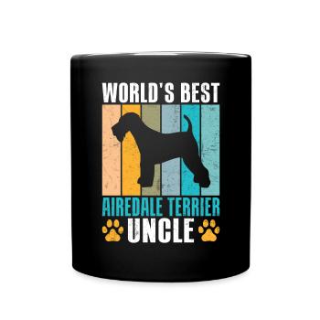 Airedale Terrier Gifts - Tasse einfarbig - Schwarz - Vorne