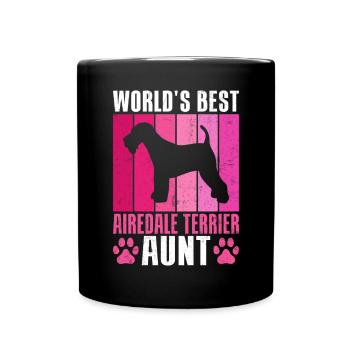 Airedale Terrier Gifts - Tasse einfarbig - Schwarz - Vorne