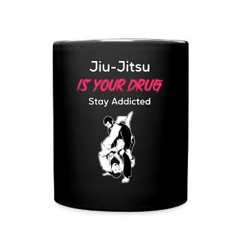 Le jiu-jitsu est votre toxicomane - Mug uni - noir - Devant