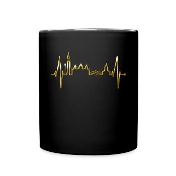 Venice Skyline Heartbeat Italy I Love Venezia - Full Colour Mug - black - Front