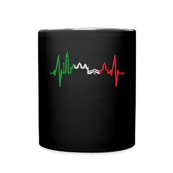 Venice Skyline Heartbeat Italy I Love Venezia - Full Colour Mug - black - Front