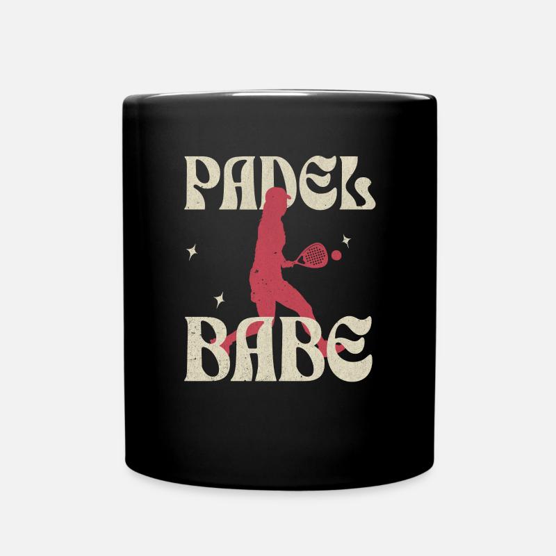 Padel Babe - Tasse einfarbig - Schwarz