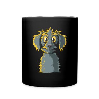 Chien mignon - Scrubby Dogs - Mug uni - noir - Devant