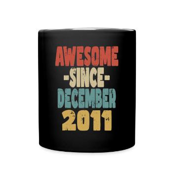 Awesome December 2011 - Full Colour Mug - black - Front