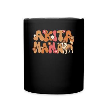 Akita Groovy Akita Mama - Tasse einfarbig - Schwarz - Vorne