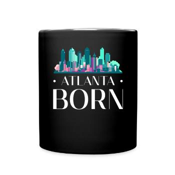 Atlanta City, Georgia, USA, Amerika, Vereinigte Staaten - Tasse einfarbig - Schwarz - Vorne