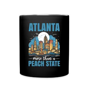 Atlanta City, Georgia, USA, Amerika, Vereinigte Staaten - Tasse einfarbig - Schwarz - Vorne