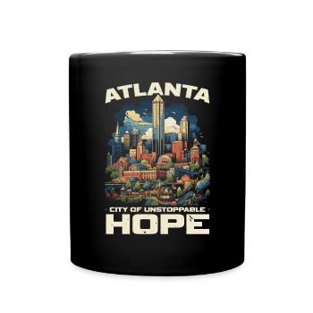 Atlanta City, Géorgie, États-Unis, États-Unis, États-Unis - Mug uni - noir - Devant