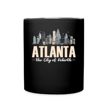 Atlanta City, Georgia, USA, Amerika, Vereinigte Staaten - Tasse einfarbig - Schwarz - Vorne